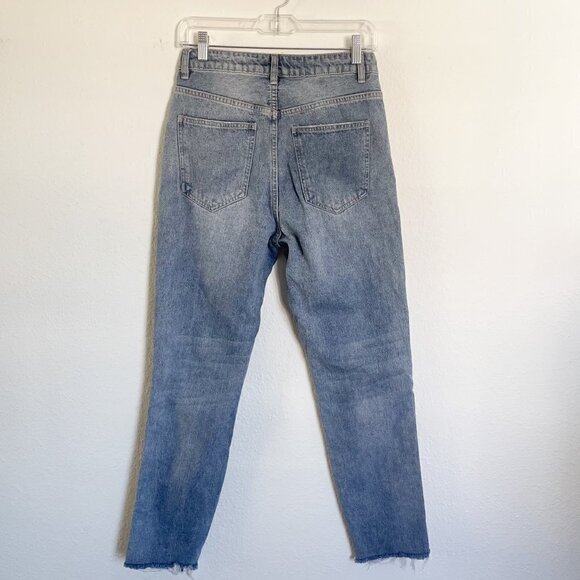 Cotton On High 90s high rise straight leg jeans with side stripes size 6 - Picture 5 of 10